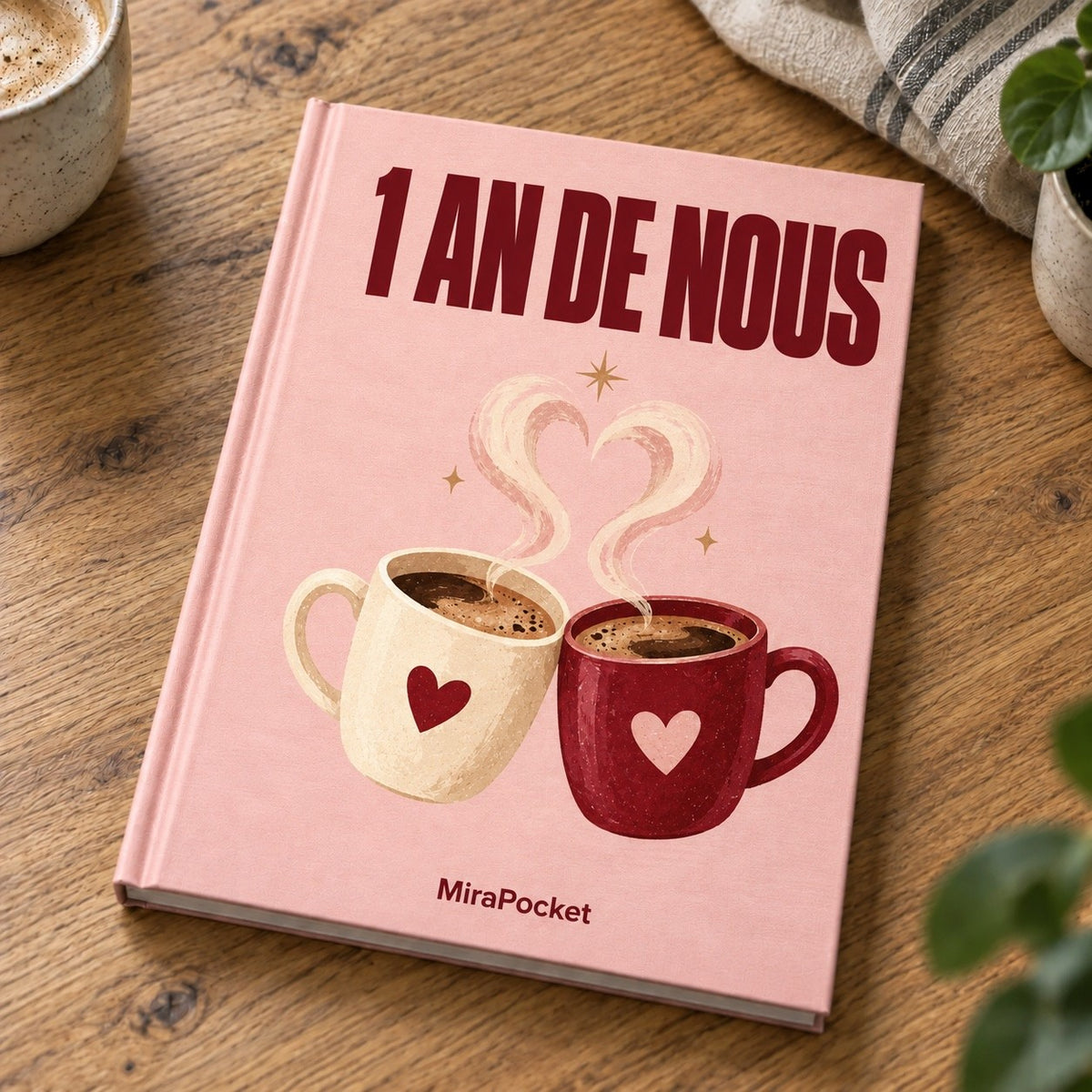 Livre photo personnalisé 1 an de nous