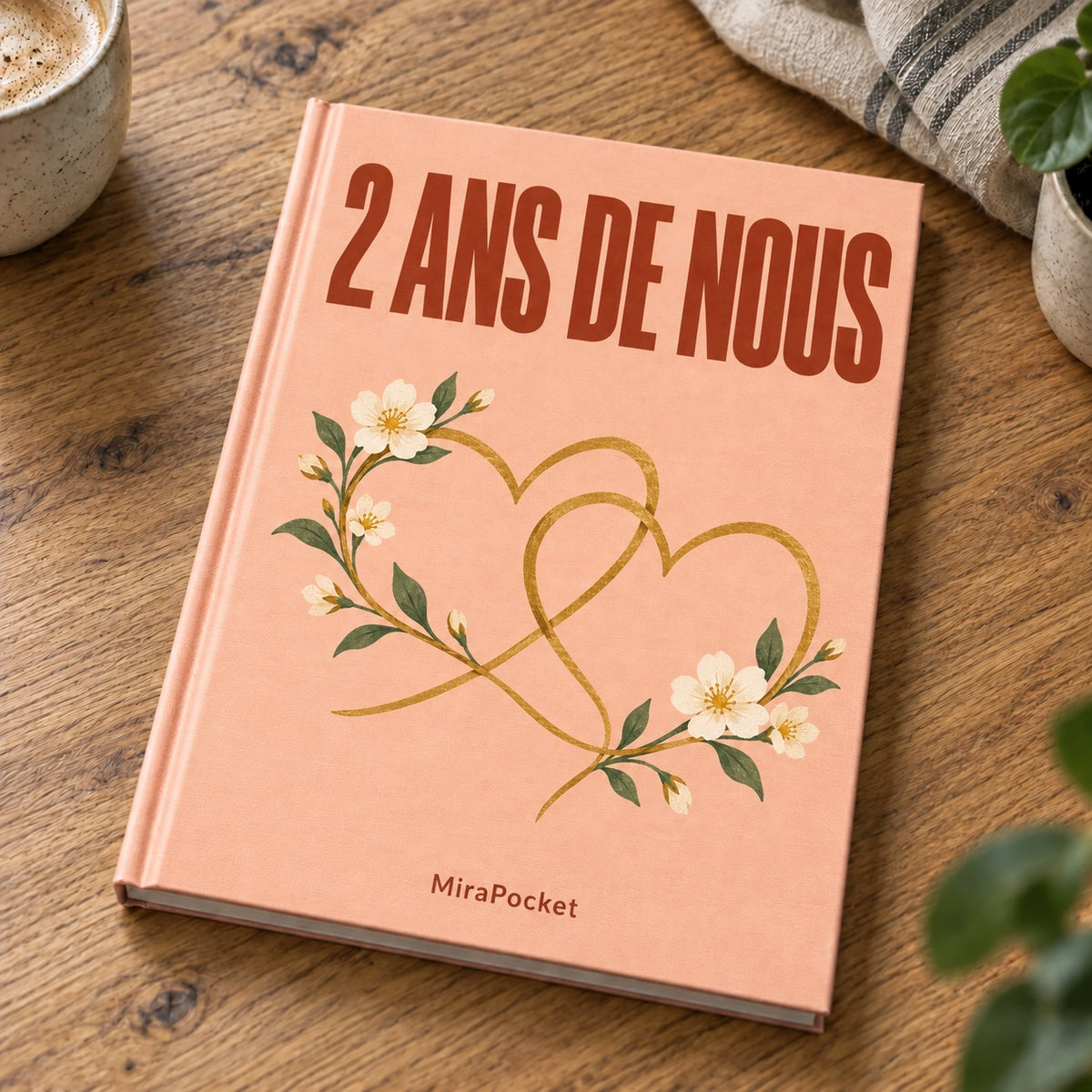 Livre photo personnalisé 2 ans de nous