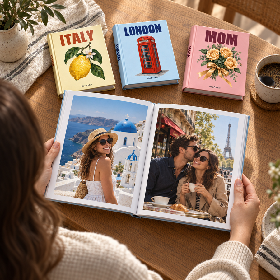 Photo book cover detail