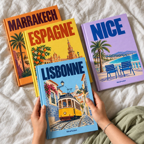 Livres photo MiraPocket Marrakech, Espagne, Lisbonne et Nice tenus en main